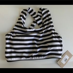 Albion Fit Hang Ten Game Changer Swim Crop